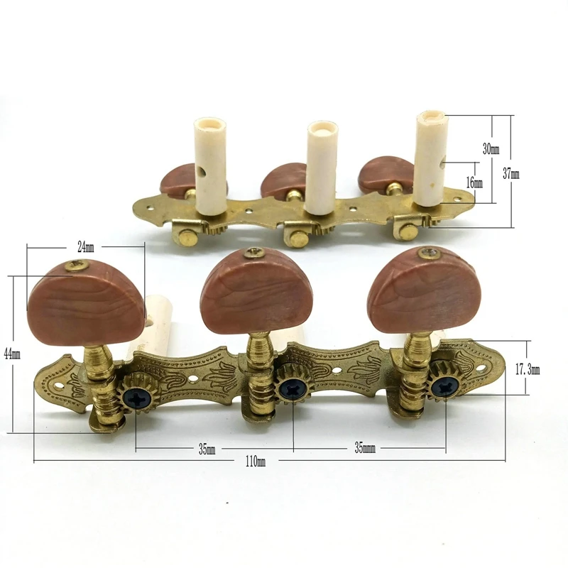 

Left Right Classical Guitar String Tuning Pegs Machine Heads Tuners Keys 3L3R Professional Guitar Accessories