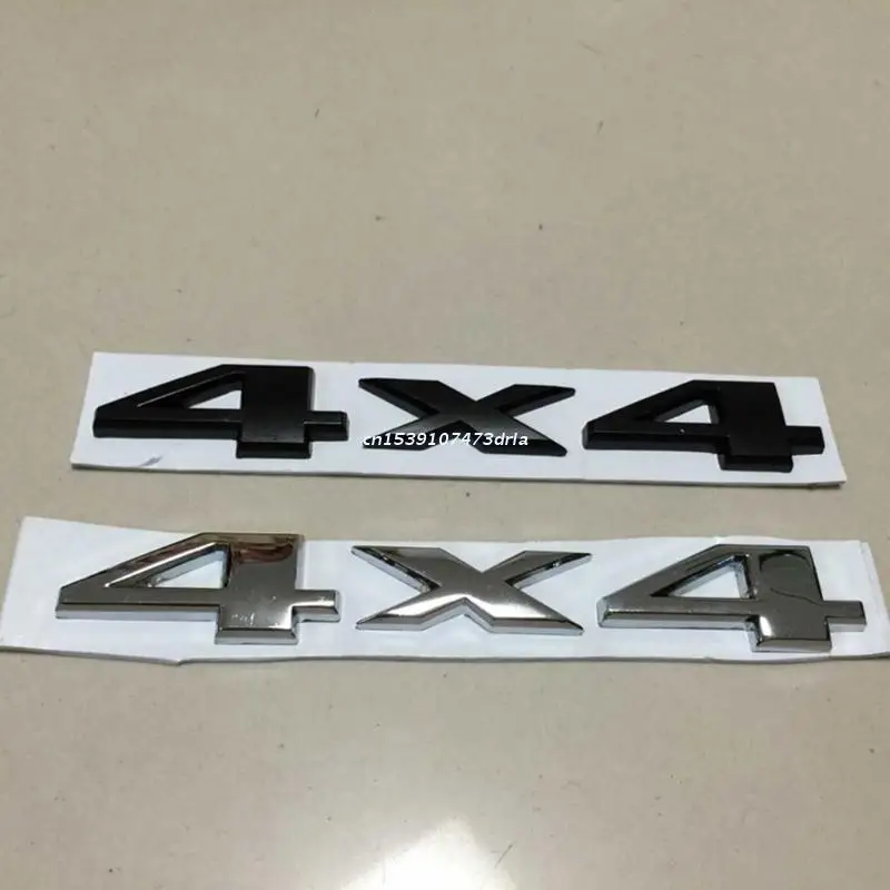 3-D бейдж с надписью и номером наклейка 4x4 четырехколесный привод черная