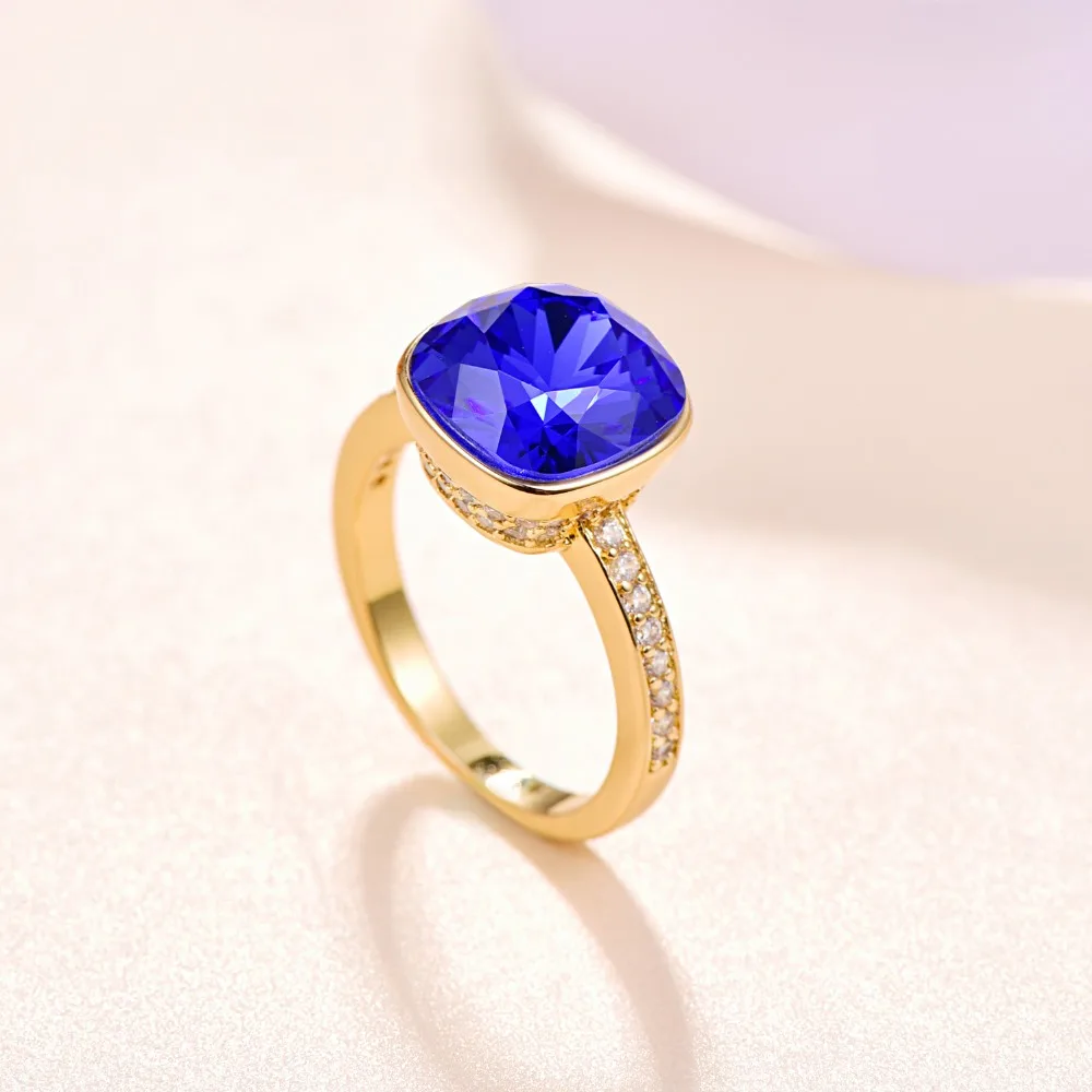Роскошные кольца Malanda с кристаллами SWAROVSKI для женщин, Новые Модные Элегантные кольца для свадебной вечеринки, ювелирные аксессуары, подарок для мамы и девочки