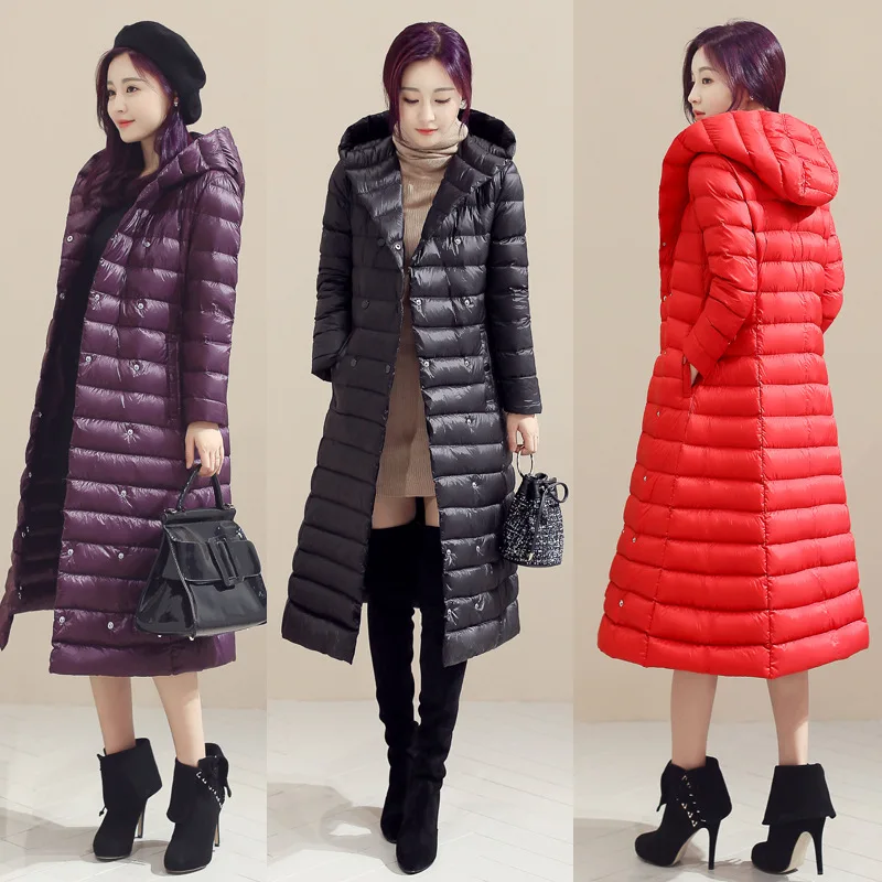 Повседневная осенняя куртка большого размера женское длинное теплое пальто на