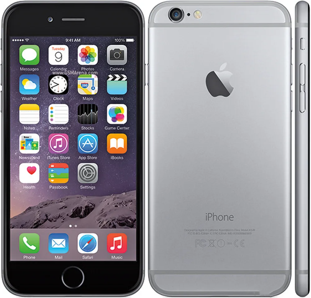 Для Apple iPhone 6 Dual Core 4,7 дюймов IOS 8MP 4 аппарат не привязан к оператору сотовой связи 1G Оперативная память 16 Гб/64/128 ГБ Встроенная память за счет сканера отпечатков пальцев, с отпечатком пальцев, сотовый телефон с функцией NFC Apple Pay только в том случае