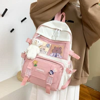 fashion waterproof nylon women backpack anti theft girls school bag travel cute waterproof laptop student bookbag rucksack
