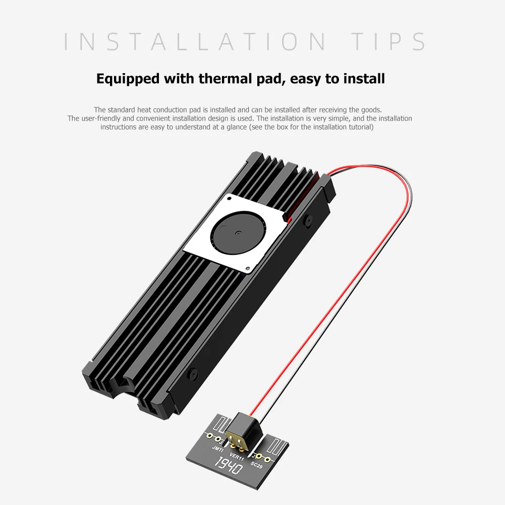 M.2 SSD NVME теплоотвод 2230 2242 2260 2280 твердотельный жесткий диск Алюминиевый Радиатор