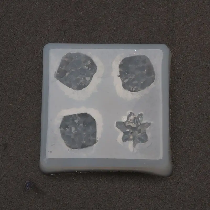 Необычная кристаллическая кластерная форма для цветов из смолы сережек с