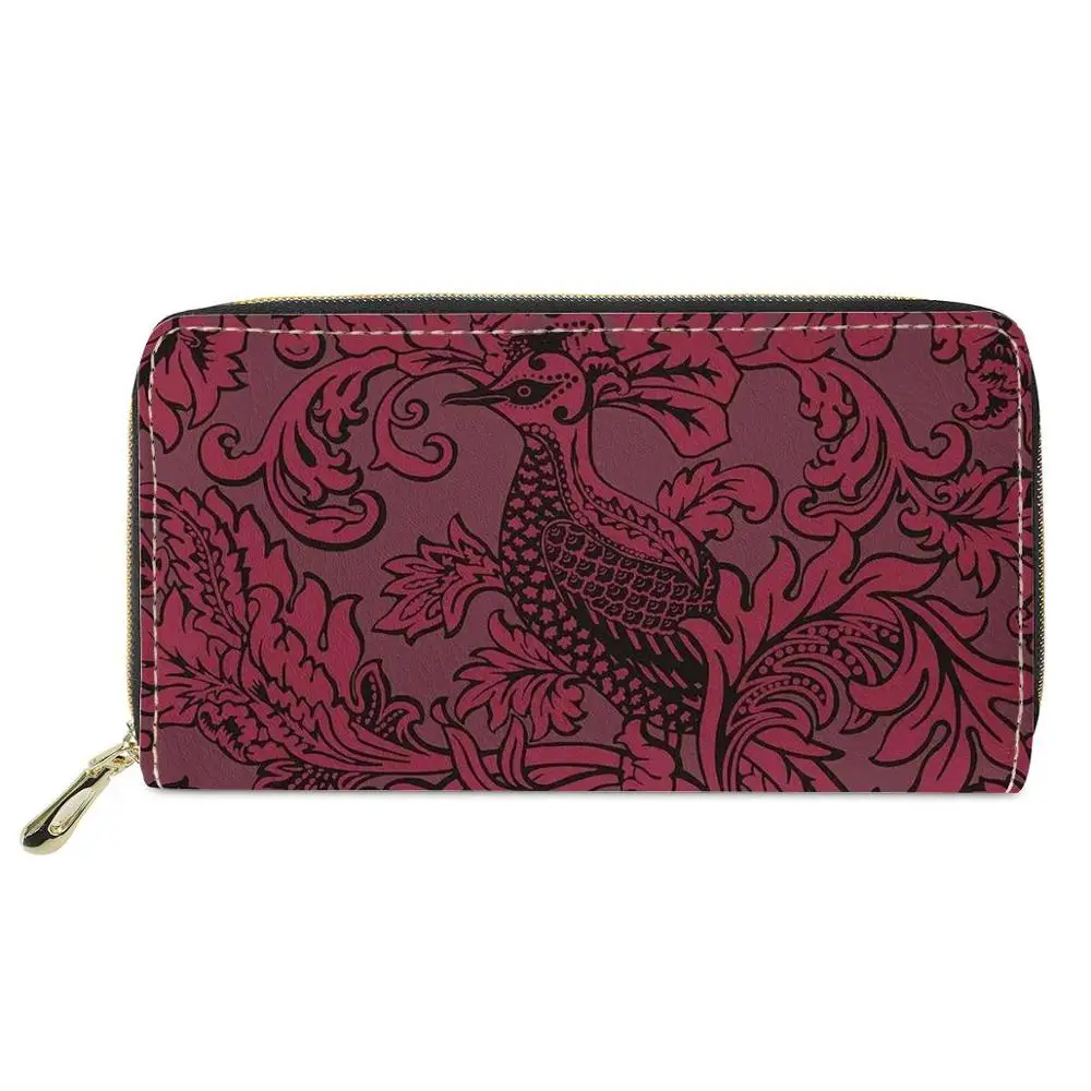 Promotional Gift Ladies Purse Wallet Leather Credit Card Phone Case Polynesian tribal style Pattern custom Mujer Carteira | Багаж и сумки