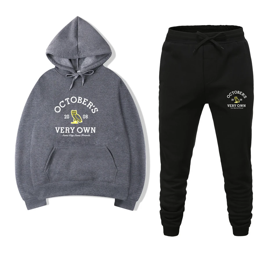 

Tracksuit Men Sets Winter Hoodies Pants 2 Piece Set 2021 Canada Hoody Mens Brand Sweatshirt Sport Joggers Sweatpants Suit Male