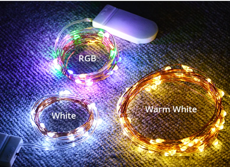 Медный провод светодиодный Сказочный светильник под шкаф светильник Кухня лампа 10/20/50/100 светодиодный s Рождество свадебная гирлянда домашние светильник ы