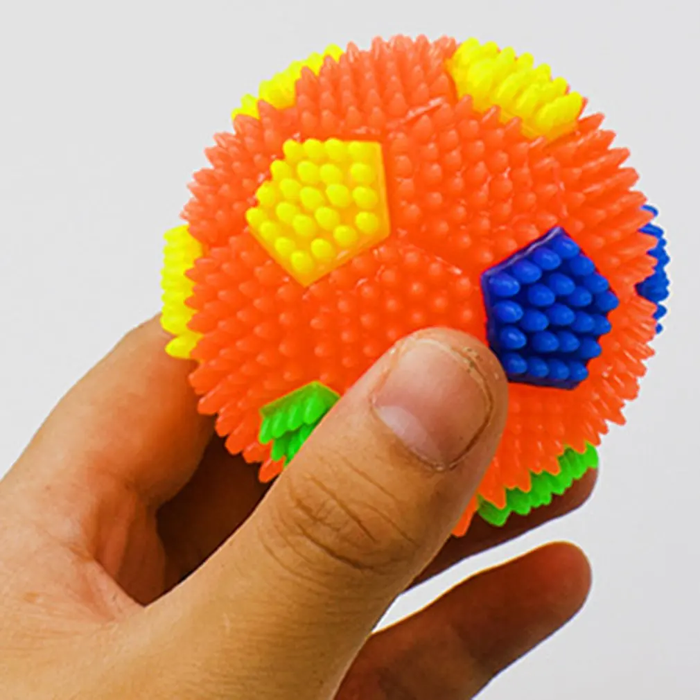 

6.5Cm Dog Toys Non-toxic Pet Glowing Audible Ball Color Random Pet Toy Luminous Sound Ball Pvc Toy Training Dog Mascotas