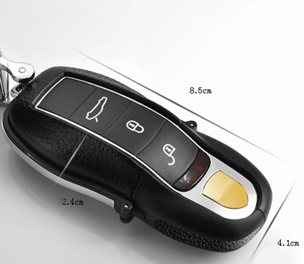 Чехол для ключа из абс + Кожи с дистанционным управлением чехол сумки брелок Porsche