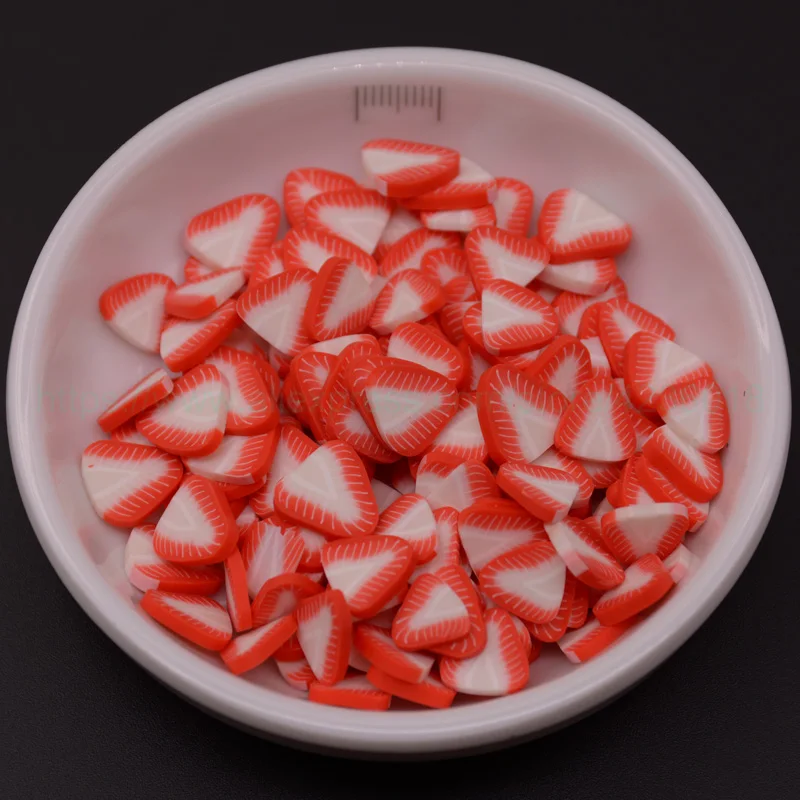 9 Strawberry 65 г/лот, средний размер, Fimo, цветная глина, разбрызгивает конфеты, разбрызгивает для рукоделия, сделай сам, украшение для альбома, наполнитель для слизи - Цвет: 9 Strawberry