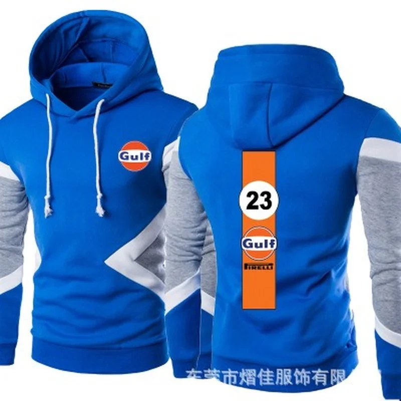 2021 New Men Gulf Spring Autumn Fashion Pullover Sweatshirts Patchwork Casual Cotton Hoodies Clothing S-5XL Size | Автомобили и