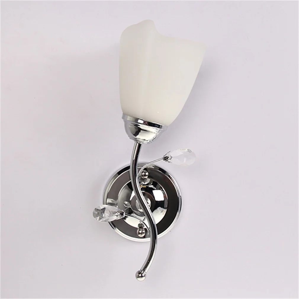 Одноместный/двухместный головы бра Chrome Сталь Стекло Форма подсветка стен в