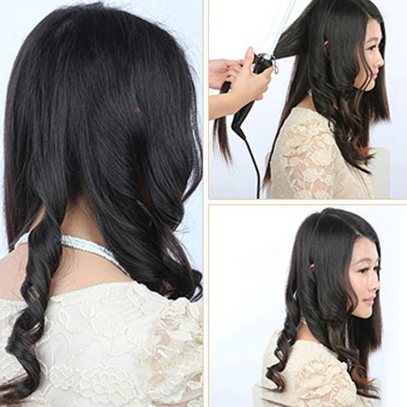 Top Deals Curling Iron Hair Curler Professional Curl Irons Wand Roller Magic Care Beauty Styling Tools 32mm US Plug | Бытовая техника