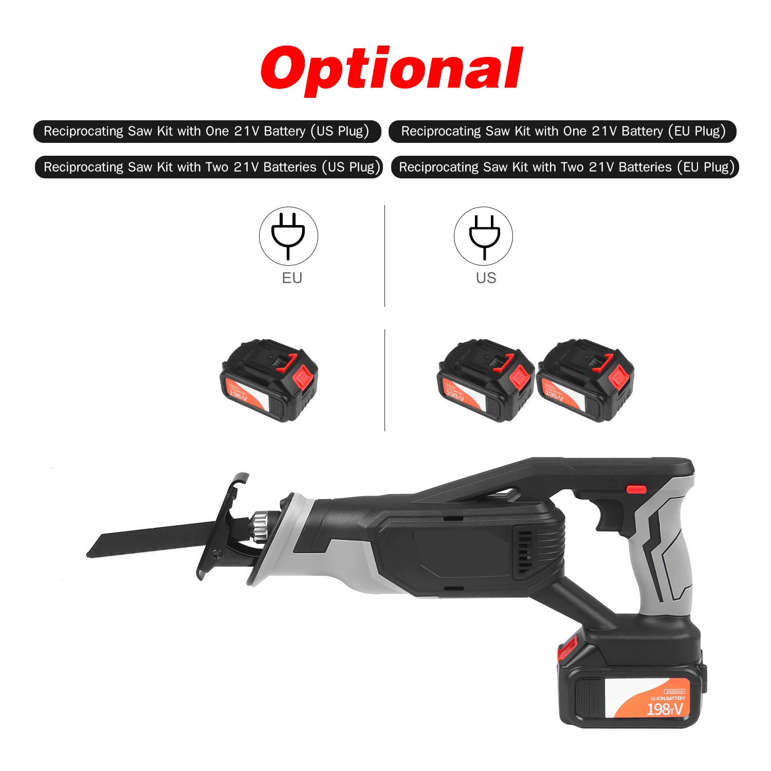 Промышленная Беспроводная возвратно поступательная бензопила мощная плавная