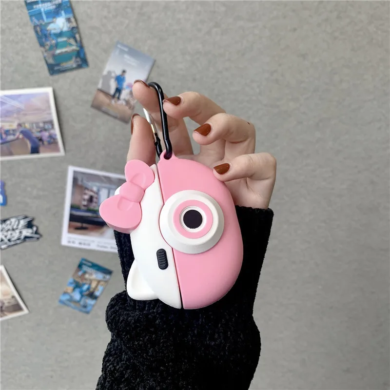 Милый мультяшный Кот Bluetooth наушники 3D силиконовый чехол для Air Pods pro гарнитура