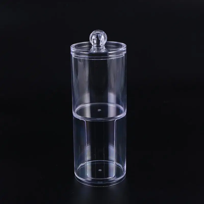 Прозрачный хлопковый тампон пластиковый контейнер для косметики держатель