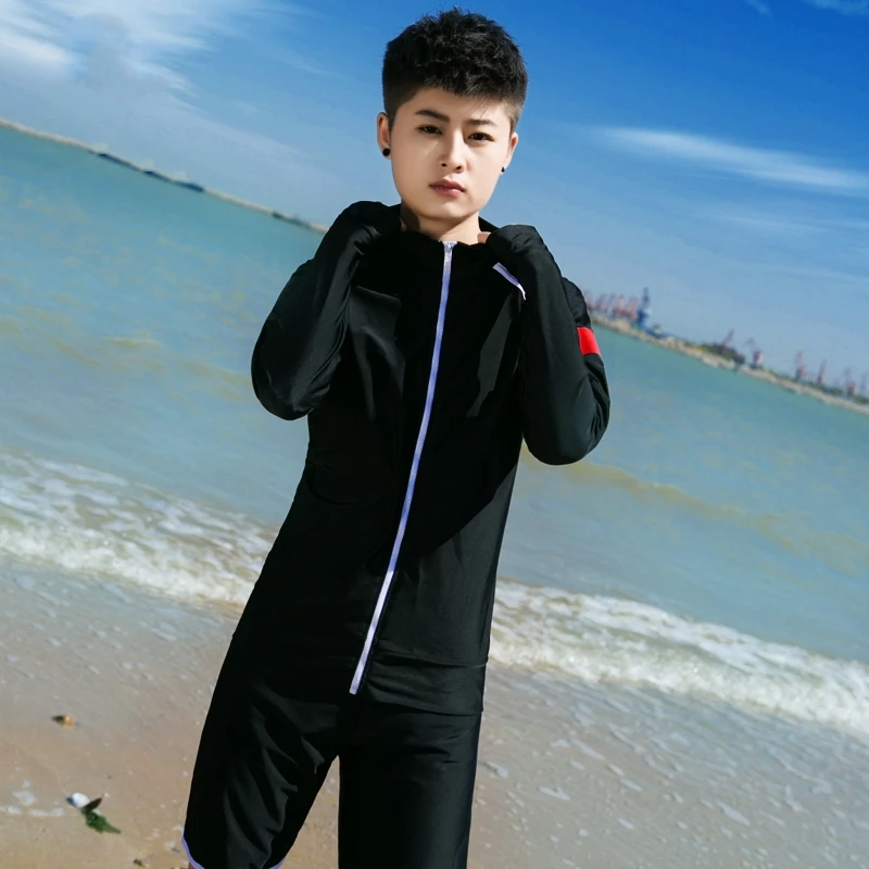 HaleyChan грудь связывающий Быстросохнущий серфинг костюм купальник комплект Топ +