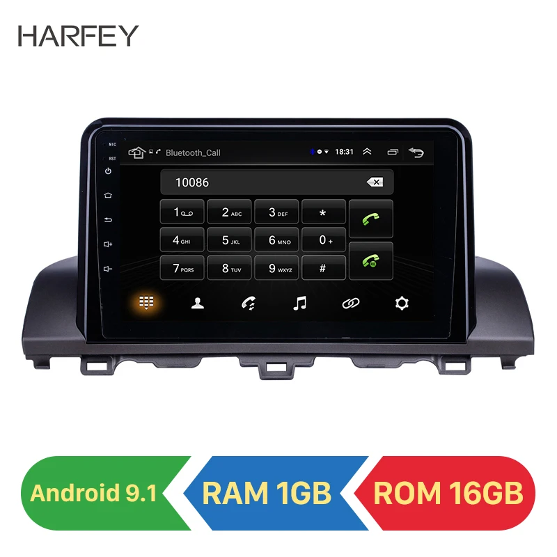 Harfey HD сенсорный экран 9 дюймов Android 1 Автомобильный GPS радио для Honda Accord 10 2018 2019 с