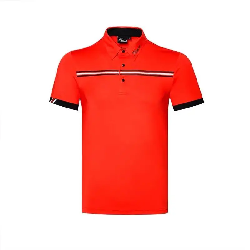

2021 new golf men's short-sleeved outdoor sportswear, breathable, quick-drying and non-iron Jersey t-shirt polo shirt summer