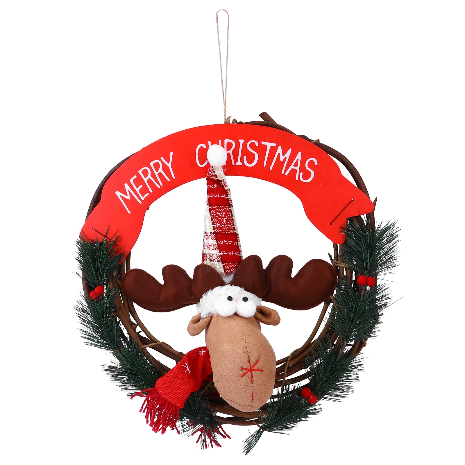 

Cartoon Wreath Merry Christmas Decorative Hanging Pendant Christmas Garland