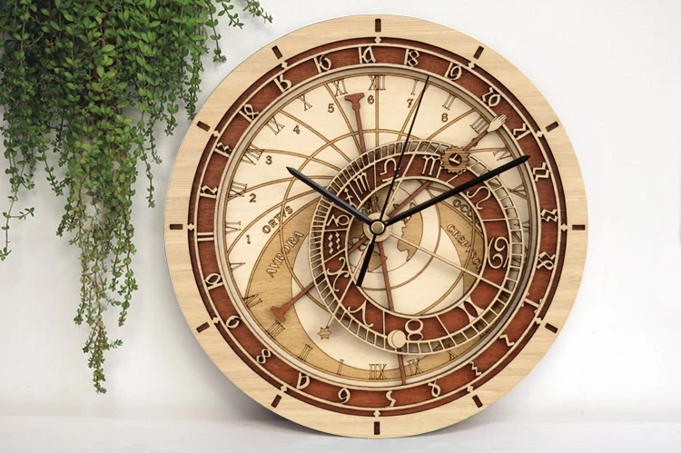 

Деревянные часы, домашний декор, кварцевые винтажные деревянные настенные часы, большие размеры, бесшумные часы для гостиной, декоративные ...