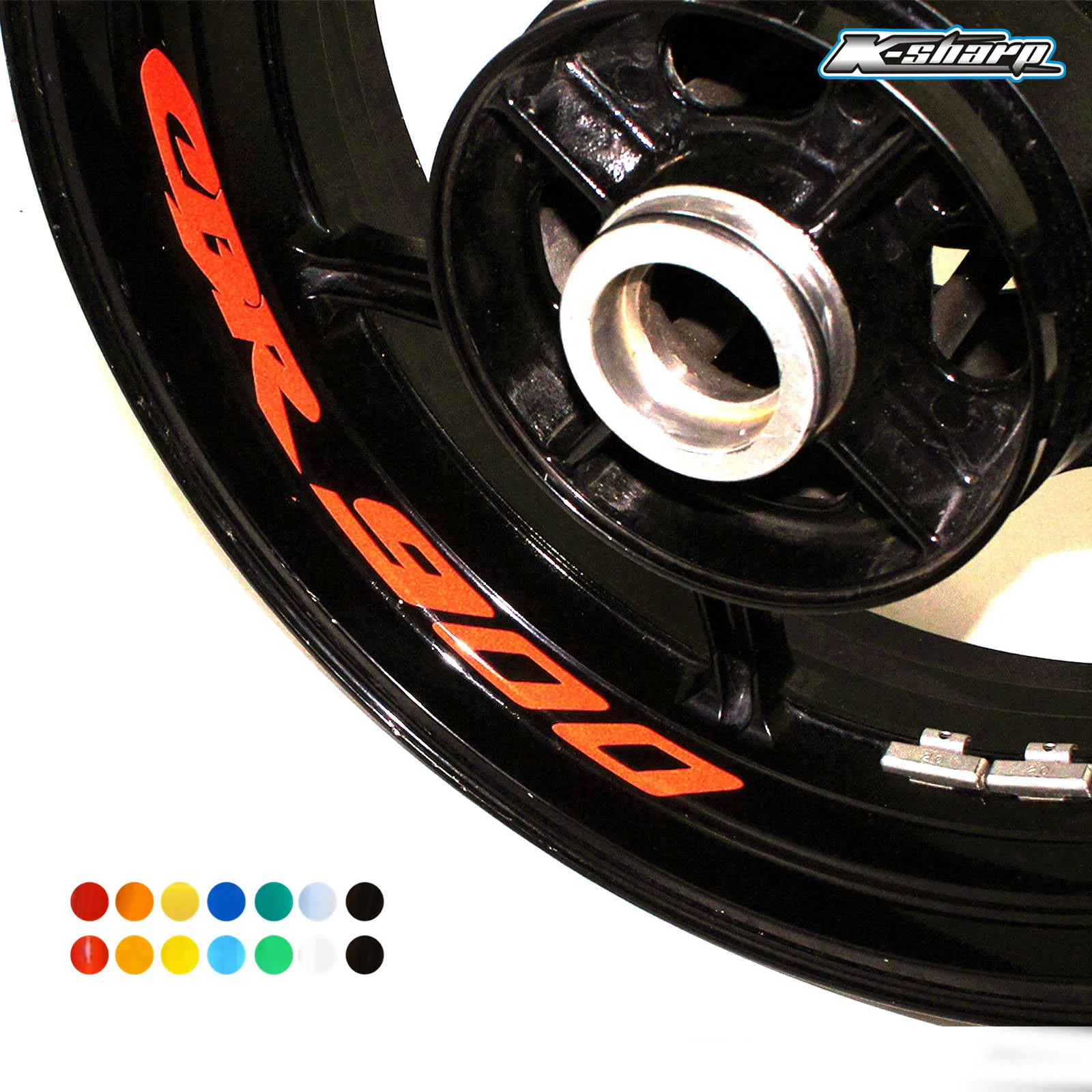 

Motorcycle Accessoryes 8 X CUSTOM INNER RIM DECALS WHEEL Reflective STICKERS STRIPES FIT For HONDA CBR900 cbr 900