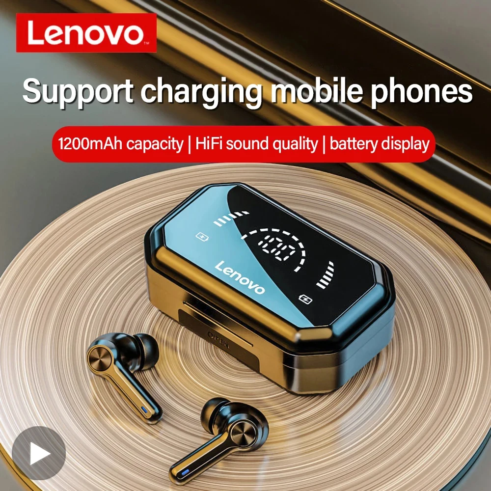 Беспроводные TWS-наушники Lenovo LP3 Pro, наушники-вкладыши, Bluetooth-гарнитура для сотового телефона, Bluetooth-наушники, игровые наушники для геймеров