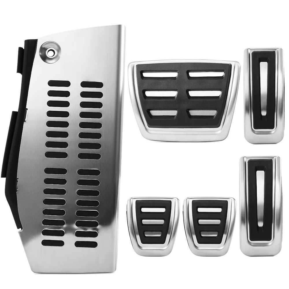 LHD Pedal For Volkswagen Polo vw Golf 4 Bora Beetle RSi GTI R32 for Audi A3 SEAT Leon 1M Toledo 1L Stainless Steel Pad Foot Rest |