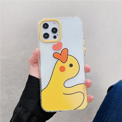 

Fun Cute Cartoon Love Duck Phone Case Suitable For IPhone 12ProMax Apple 11/11Pro Max/11Pro IPhone X/XS 2021 New Fashion