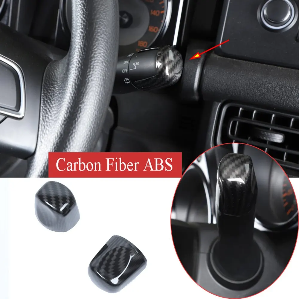 

Поворотный сигнал и рычаг управления стеклоочистителем из углеродного волокна ABS для Suzuki Jimny 2019-2020