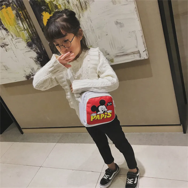Дисней Микки мультфильм изображение Наплечная Сумка Мужские и женские общие