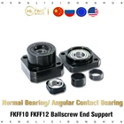 Опорный блок для шариковых винтов FKFF10, fkff12, FK12, FF12, серия с внутренним отверстием 10  12 мм, для шариковых винтов SFU фрезерного станка с ЧПУ сделай сам