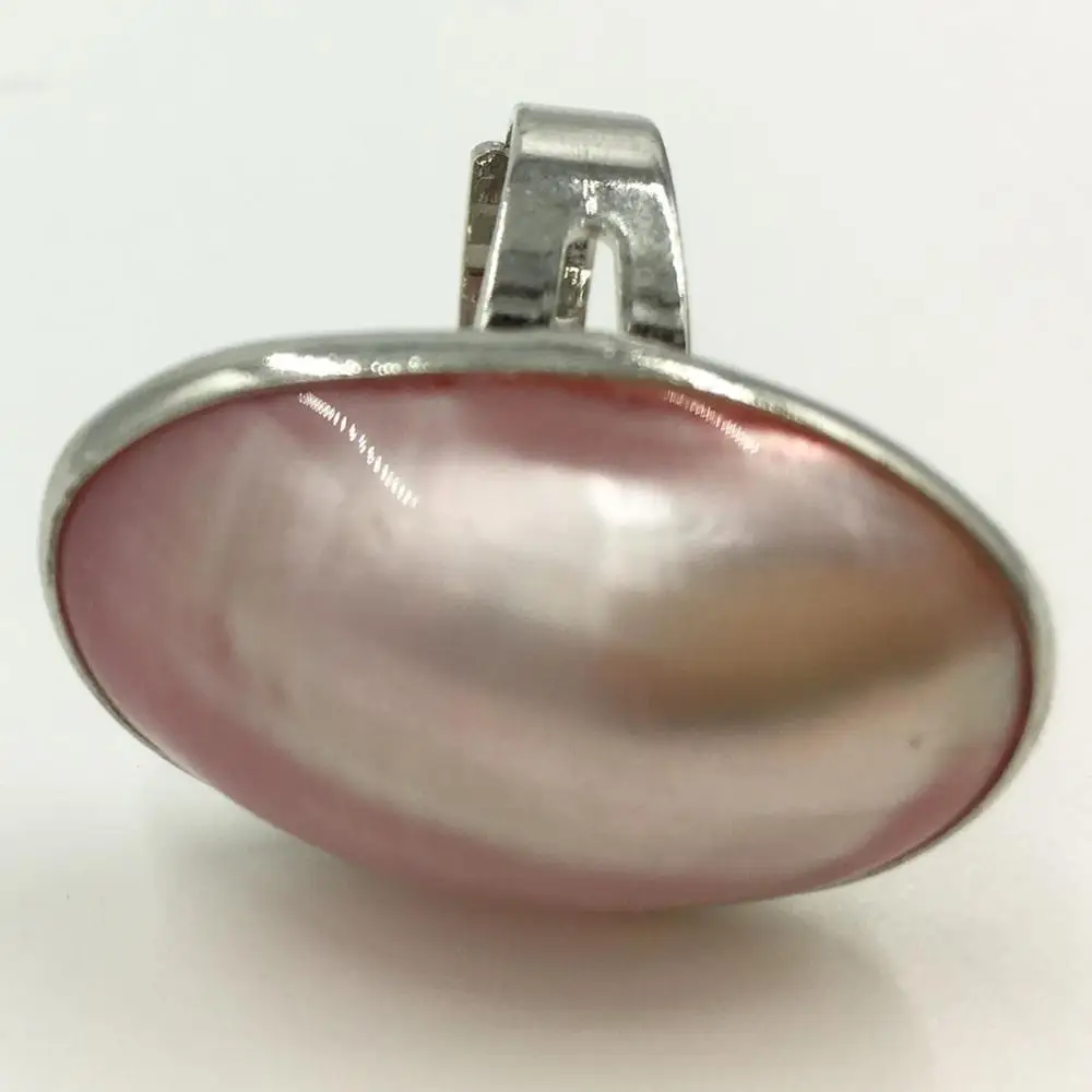Бесплатная доставка красивое украшение розовое кольцо с жемчужной ракушкой