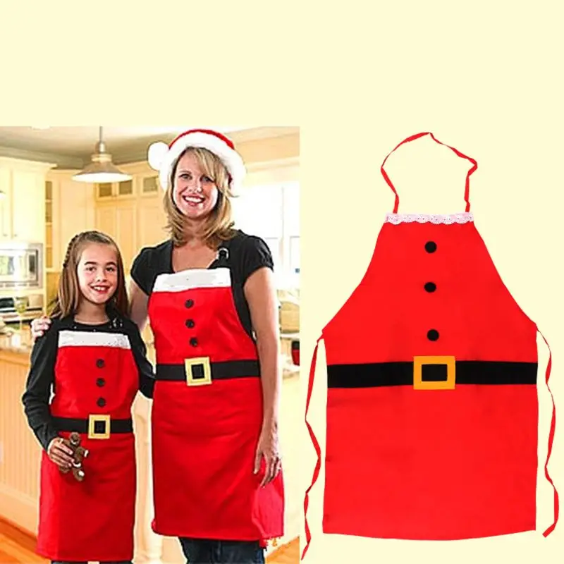 Рождественские фартуки для взрослых Детские Водонепроницаемые нагрудники