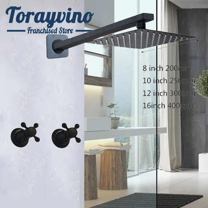 Роскошная Черная Душевая насадка для ванной комнаты душевая лейка с душевой