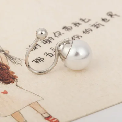 ZYZQ простой открытый зажим для ушей с искусственным жемчугом модные женские