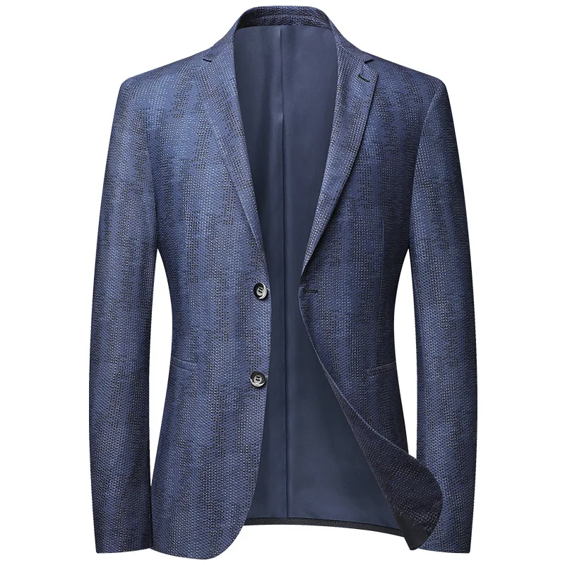 

2021 spring/summer thin sunscreen suit for men elastic mesh breathable small suit for men slim single west coat