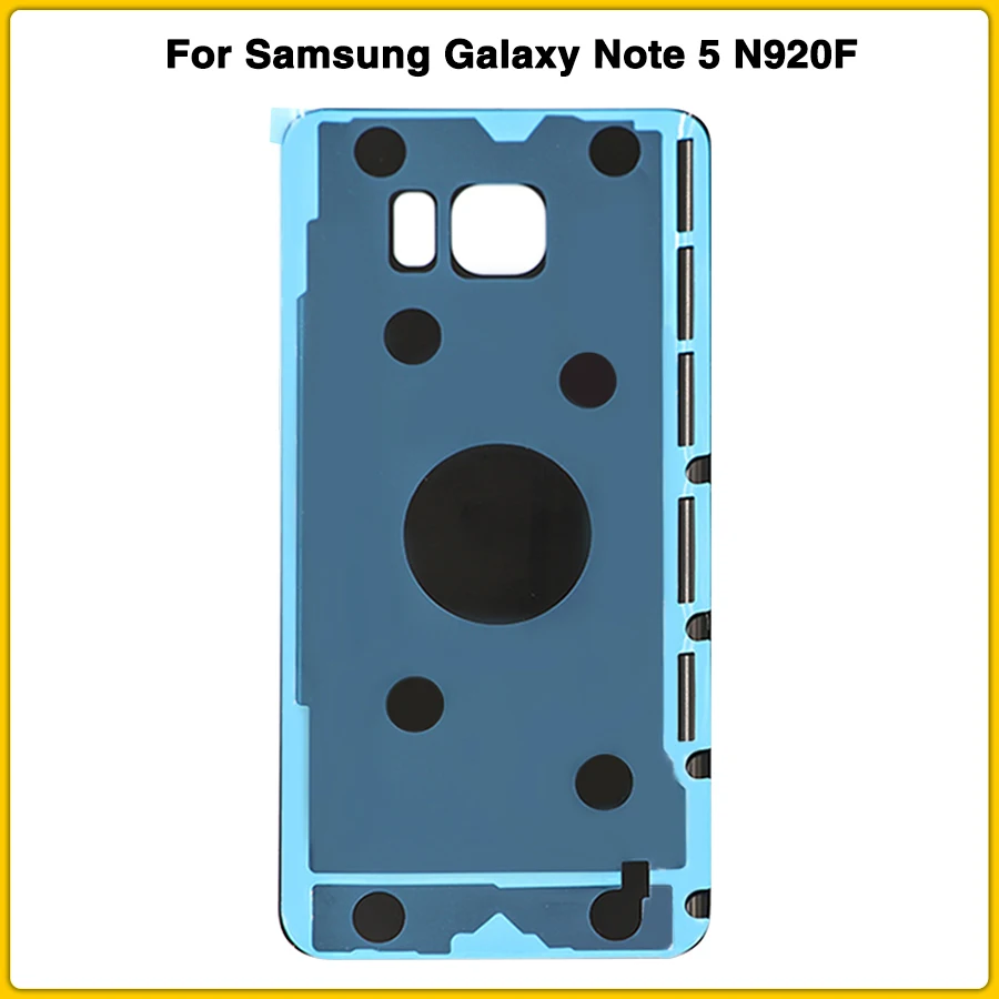Чехол для задней крышки корпуса note5 для samsung Galaxy Note 5 N920 N920F с объективом, крышка для батареи, задняя крышка, замена стекла