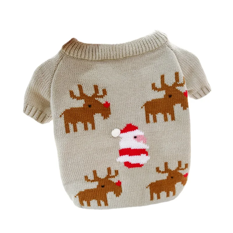 _ Осенний теплый свитер с французским бульдогом одежда для собак костюм джемпер