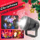 Рождественский лазерный проектор с 16 узорами, уличное освещение для рождества, Нового года, сцены, декор высокой яркости для дискотеки, домашвечерние