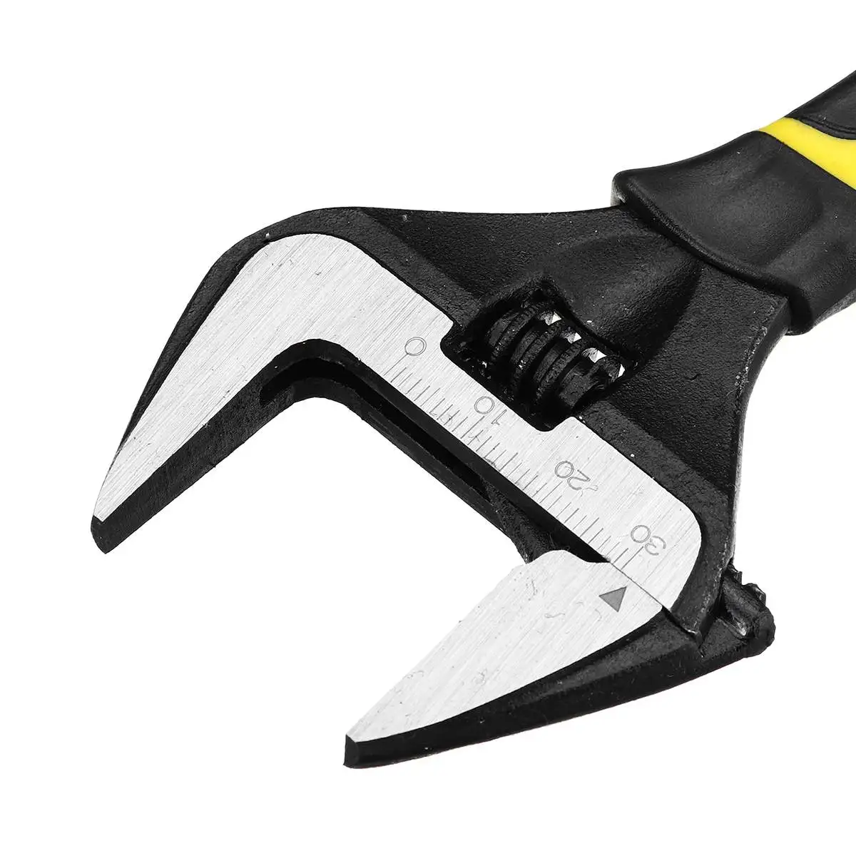 

6" 8" 10" 12"Adjustable Wrench Spanner Large Extra Wide Jaw 60mm Openning Capacity TPR Handle Nut Pipe Tool Hand Repair Tool