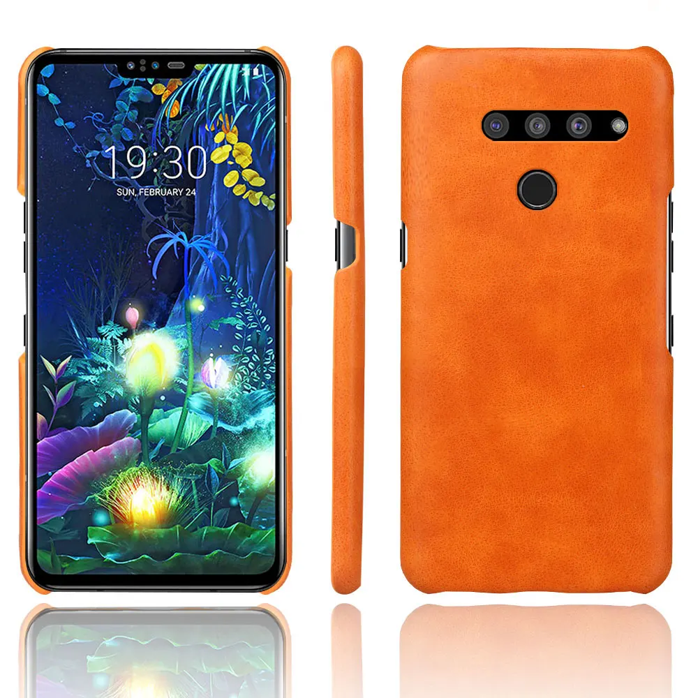 Тонкий чехол из искусственной кожи для LG V40 V50 V60 V50s G8s ThinQ G8X|Бамперы| |