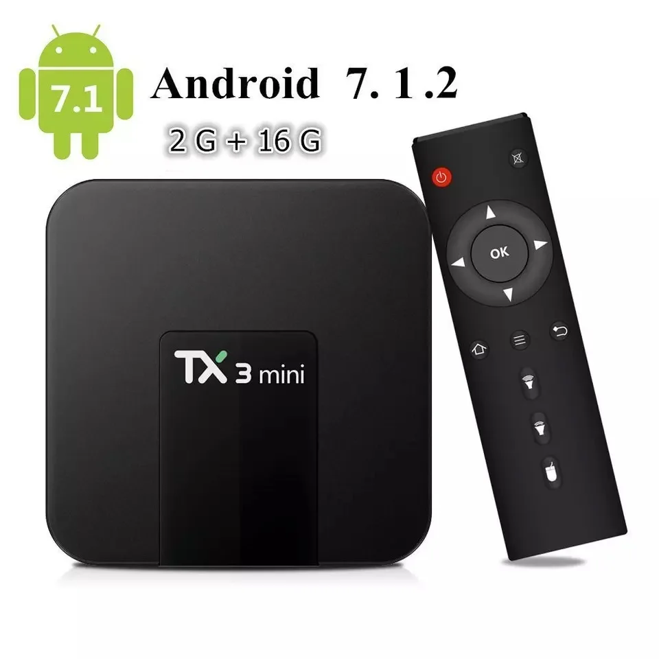 Глобальная Мини ТВ приставка с дистанционным управлением 4K HDR Android 7 1 Приставка