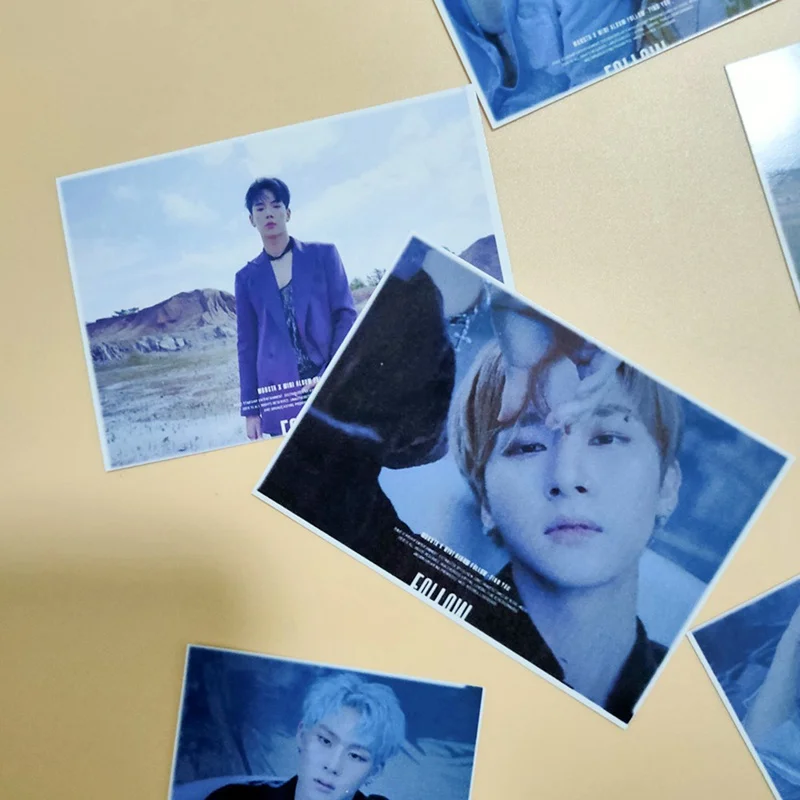 Новинка фотоальбом 16 шт./компл. KPOP MONSTA X фотокарточки из ПВХ самодельные ломо