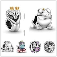 authentic 925 sterling silver colourful rainbow bruno the unicorn charm beads fit women pandora bracelet necklace jewelry