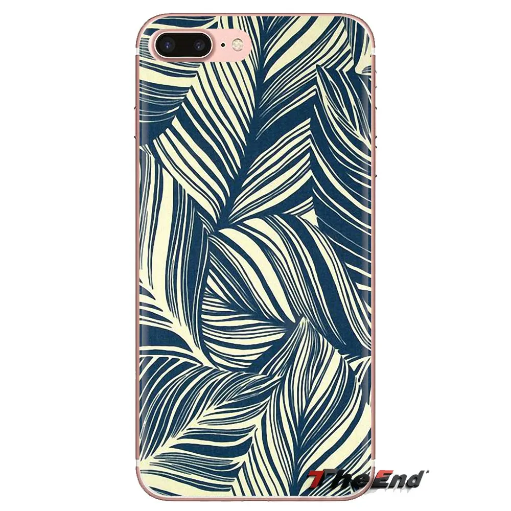 Для samsung Galaxy S3 S4 S5 Mini S6 S7 Edge S8 S9 S10 Plus Note 3 4 5 8 9 японский Индиго катагами ткань Мягкий
