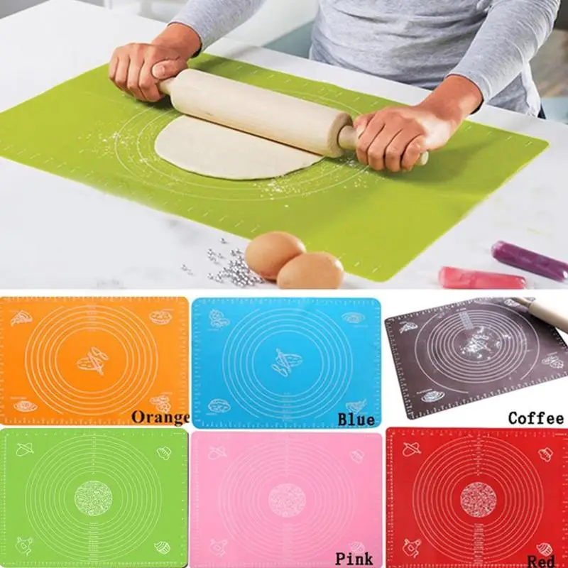 

Multi-size Silicone Baking Mat Sheet Extra Large Baking Mat for Rolling Dough Macaroo Pizza Dough Non-Stick Maker Holder Pastry
