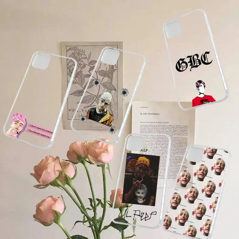 

Lil Peep Fashion design cartoon pattern Phone Case Transparent for iPhone 7 8 11 12 13 s mini pro X XS XR MAX Plus