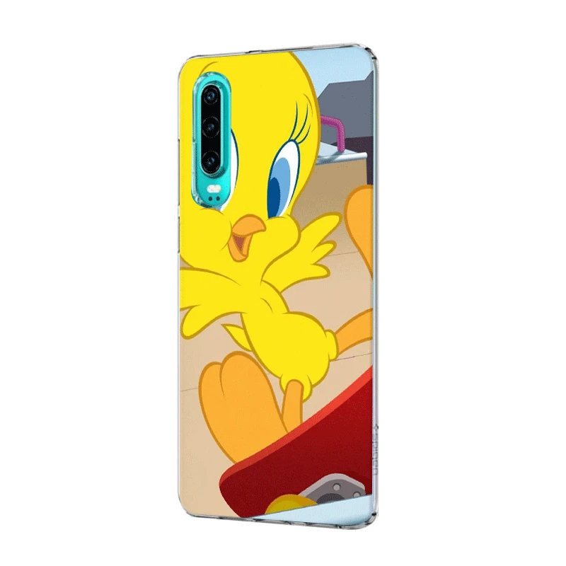 Mobile Phone Case For Honor 6A 6C 7A 7X 8 8X 8C 9 9X 10 20 Lite Pro Hard Cover Yellow Bird Cartoon Tweety Shell |