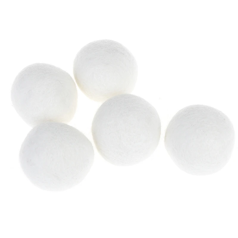 5pcs/pack Clean Ball Reusable Natural Organic sheep Wool Dryer Balls for Laundry Fabric Softener Premium | Дом и сад